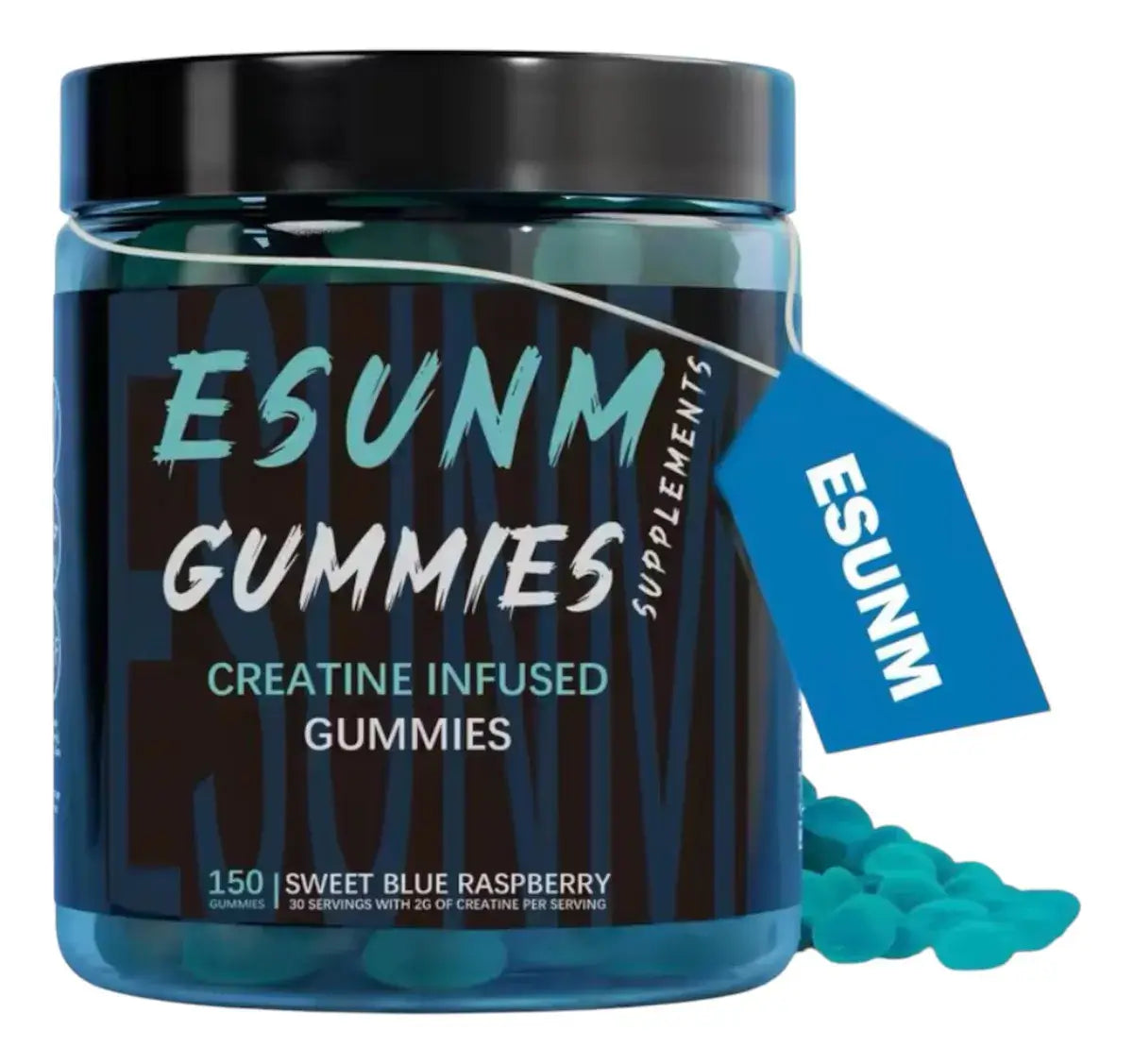 Esunm Creatine Guimmies - Gomitas Deportivas de Alta Potencia para Fuerza, Energía y Recuperación Muscular (150 Gomitas)