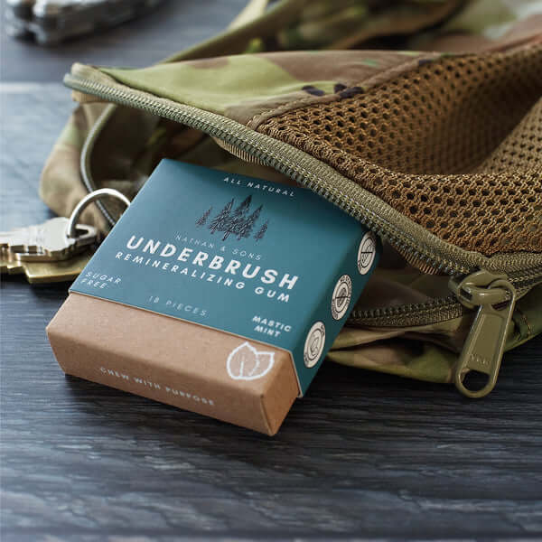 Underbrush™ Gum – Goma Remineralizante Natural para Dientes y Encías Saludables (18 piezas)