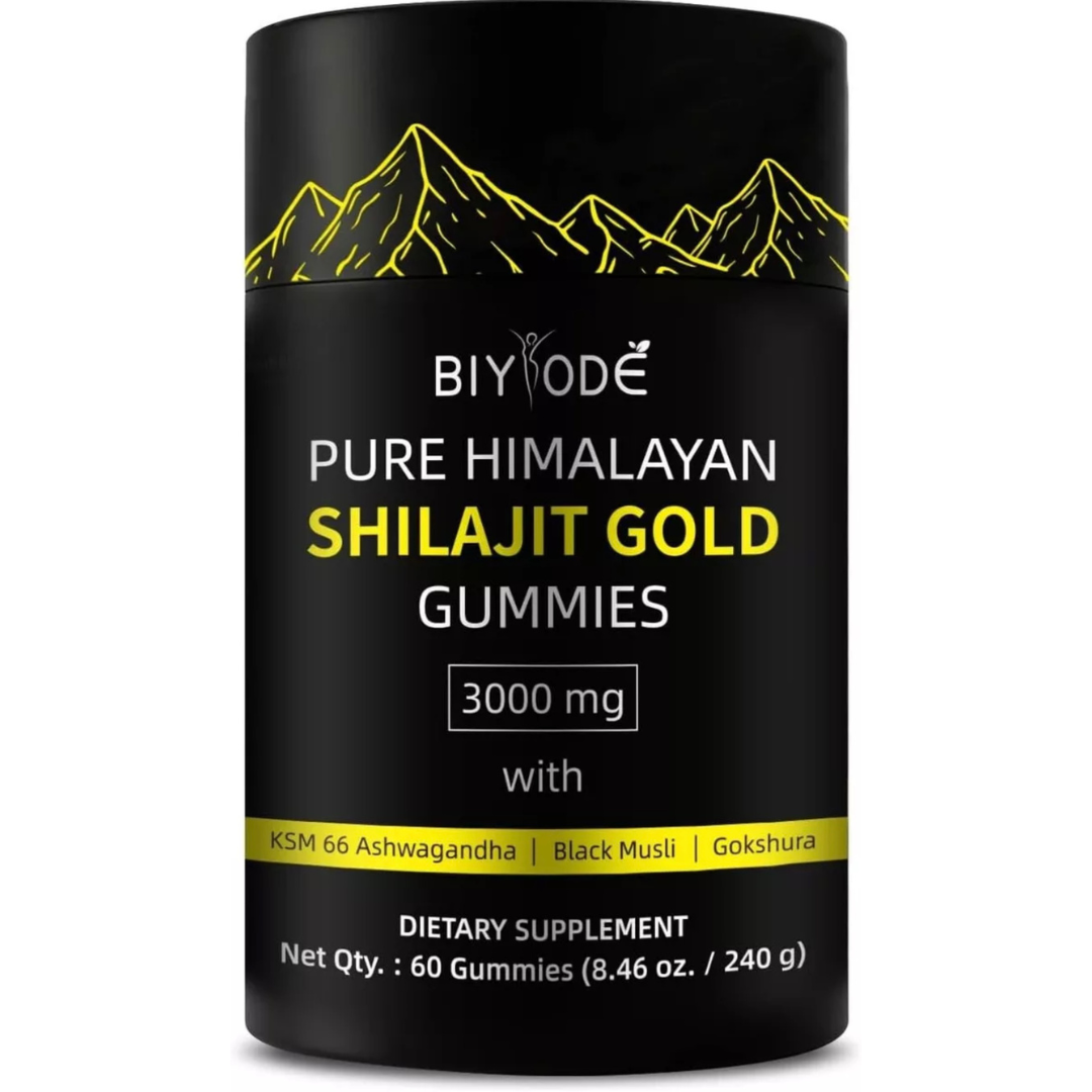 Gomitas de Shilajit 100% Puro del Himalaya (Pack de 60 Gomitas) - Oferta 2 x 1