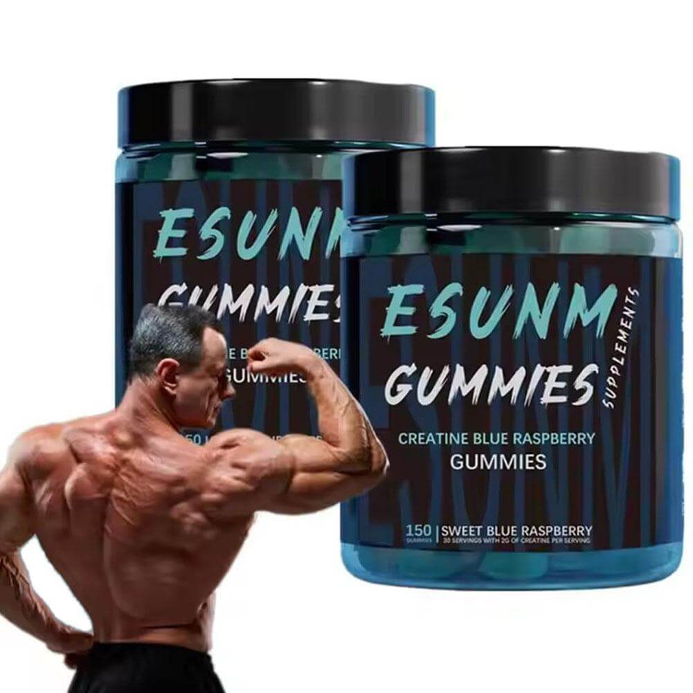 Esunm Creatine Guimmies - Gomitas Deportivas de Alta Potencia para Fuerza, Energía y Recuperación Muscular (150 Gomitas)