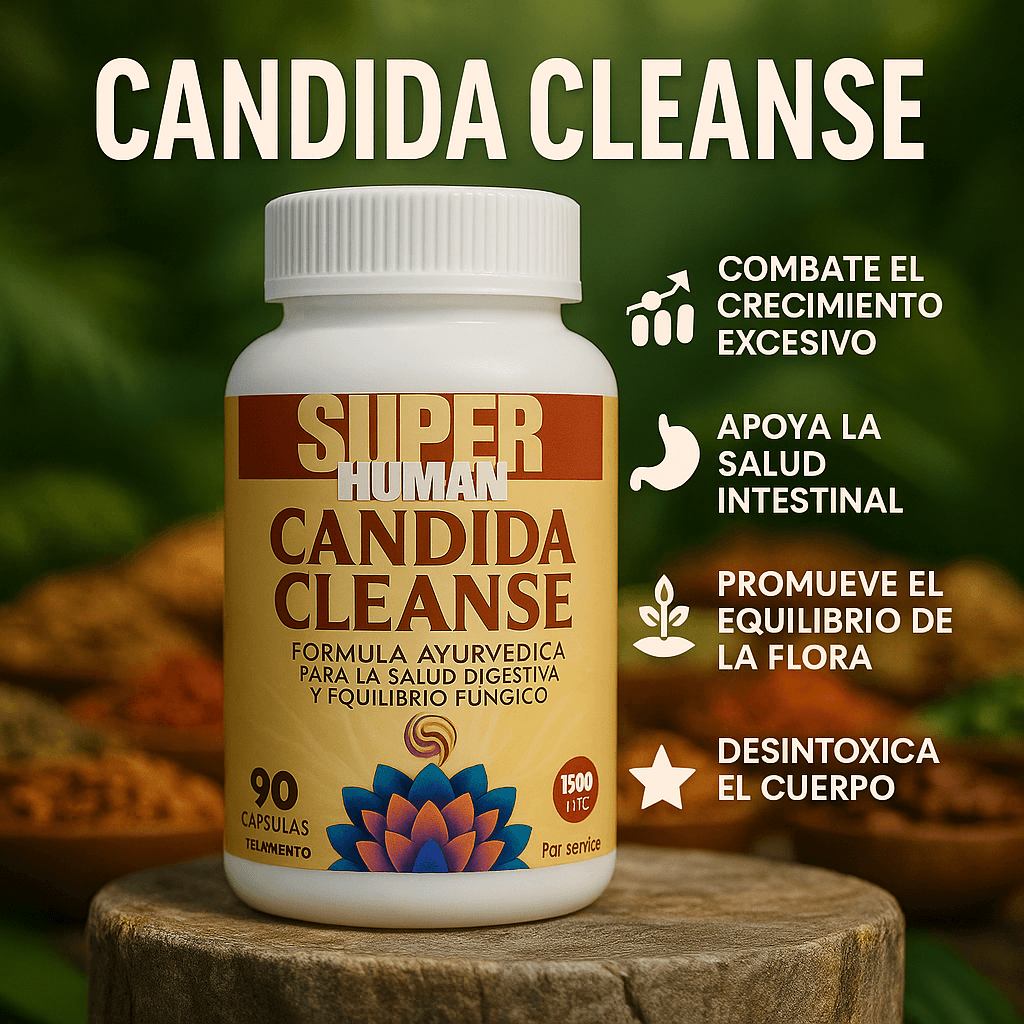 Cándida Cleanse - Fórmula Ayurvédica para la Salud Digestiva y Equilibrio Fúngico (90 Cápsulas)
