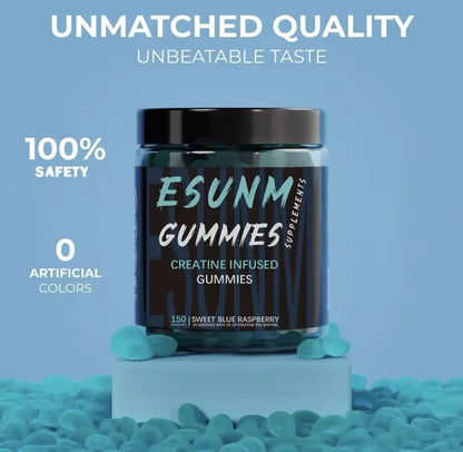 Esunm Creatine Guimmies - Gomitas Deportivas de Alta Potencia para Fuerza, Energía y Recuperación Muscular (150 Gomitas)