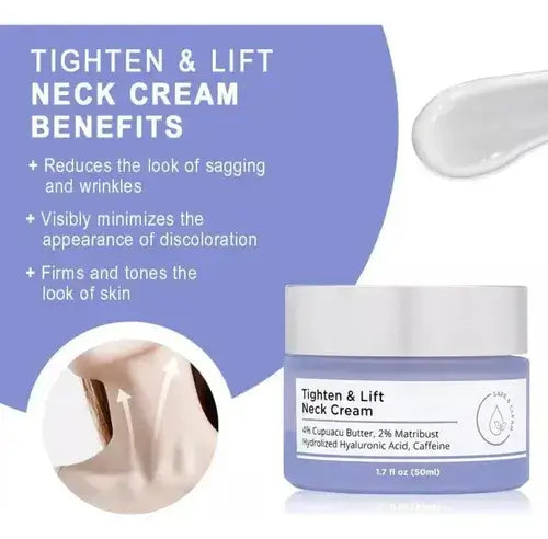 Neck Cream - Crema Reafirmante de Cuello para Lifting, Hidratación y Reducción de Arrugas (50 ml)
