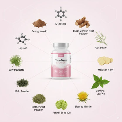 TrueFem Balance – Cápsulas para el Equilibrio Hormonal y Bienestar Femenino (60 Cápsulas)
