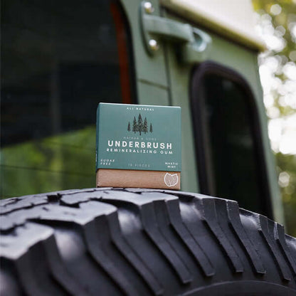 Underbrush™ Gum – Goma Remineralizante Natural para Dientes y Encías Saludables (18 piezas)