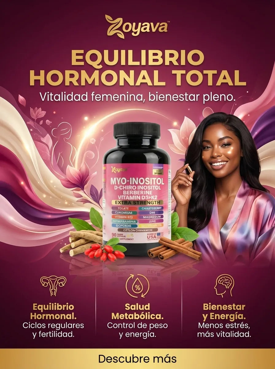 Myo-Inositol - Fórmula 16 en 1 de D-Chiro Inositol y Berberina para el Equilibrio Hormonal y Energía (90 Cápsulas)