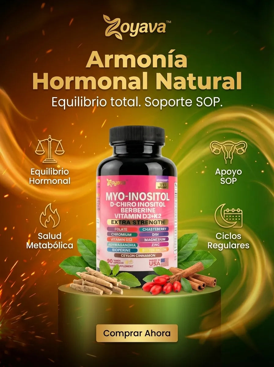 Myo-Inositol - Fórmula 16 en 1 de D-Chiro Inositol y Berberina para el Equilibrio Hormonal y Energía (90 Cápsulas)